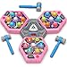 TooLion 3Player Whack Game Mole for Kids 312 Boys Girls 3 Independent Game Boards3 Modes with Sound LightSafe Educational Pounding ToyChristmas Birthday Gift for MultiKid FamiliesPink - Image 2