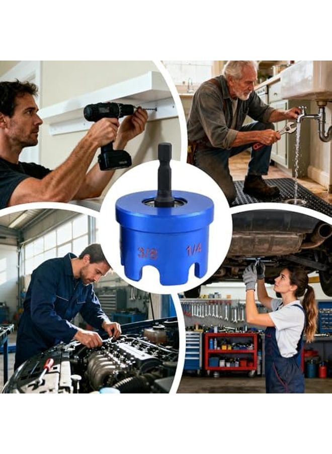 مرفق التدريب السريع Blue Nut Zipper أداة إزالة برغي سبائك الألومنيوم للبناء المنزلي والسيارات - Image 5