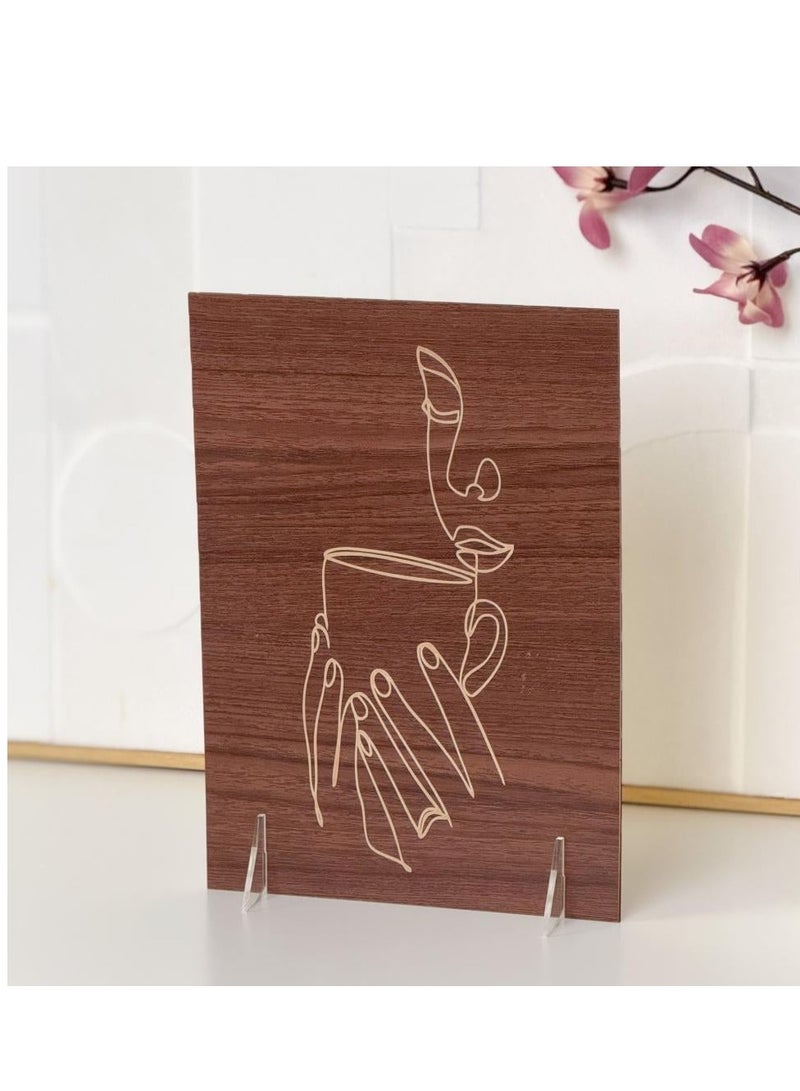 Story Of Candle Coffee corner board, elegant decor with a distinctive coffee design