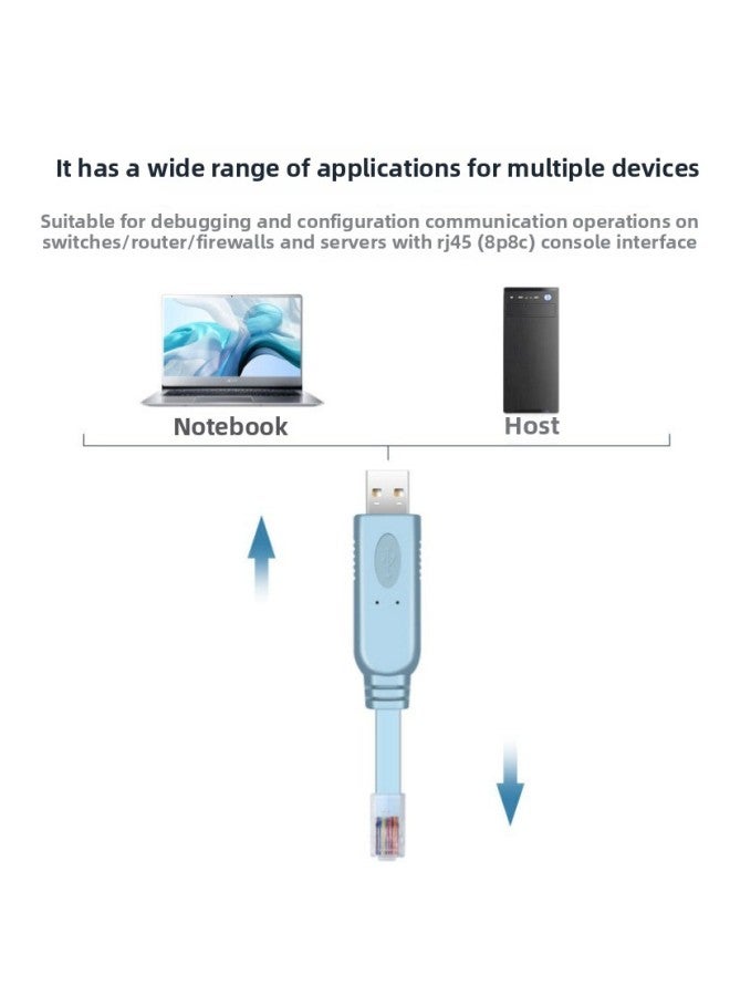 Usb To Rj45console Debugging Line Applicable To For Huawei Cisco Ruijie Router Switch Test Configuration Line-Color:0.8 M