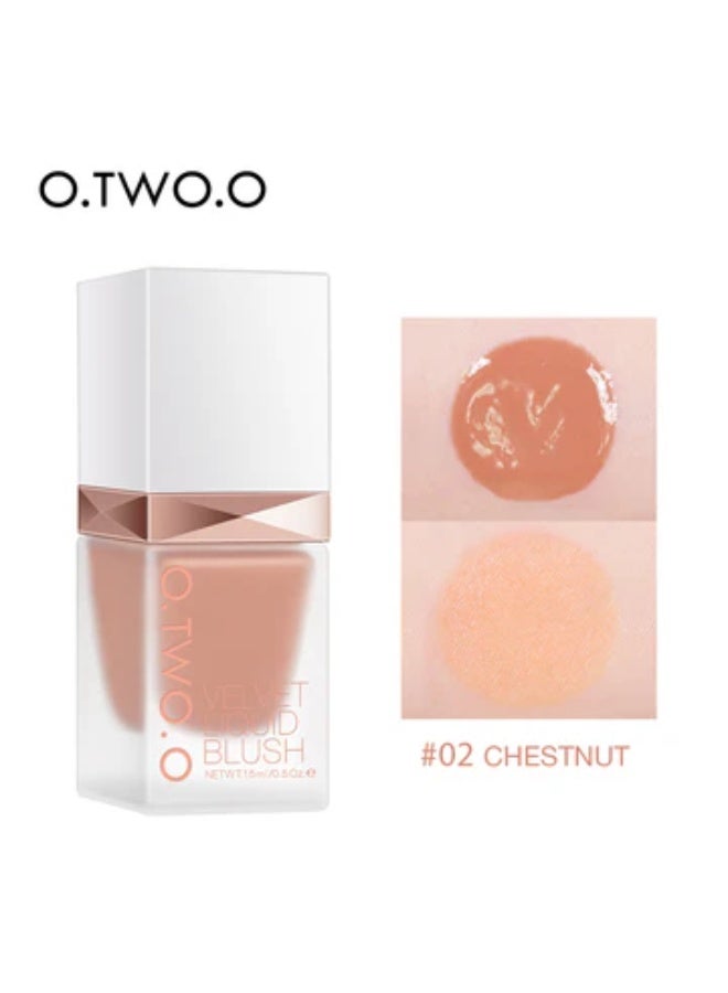 أو.تو.أو أحمر خدود سائل O.TWO.O 02 كستناء - Image 1