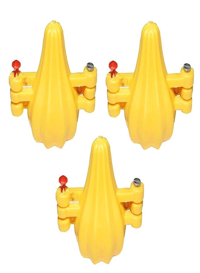 Easy Chef ™ Plastic Modak Mould, Set of 3 Pcs - Yellow (Small Size) - Image 1