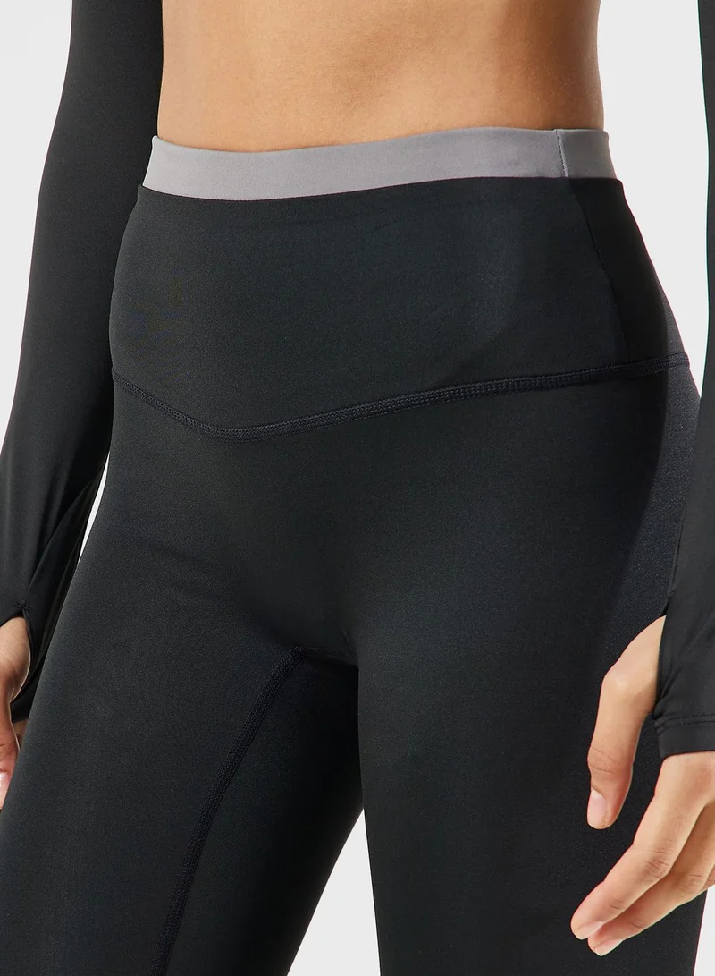 فورورد Contrast Waist Detail Seamless Leggings