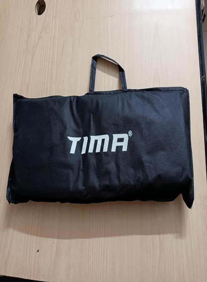 TIMA طقم شطرنج تيما بيست فاليو تورنامنت، قطع شطرنج صلبة مقاس 17 بوصة × 17 بوصة، وبساط شطرنج أخضر قابل للطي مصنوع من الفينيل، قطع مملوءة بالبلاستيك مع ملكتين إضافيتين وحقيبة حمل. - Image 3