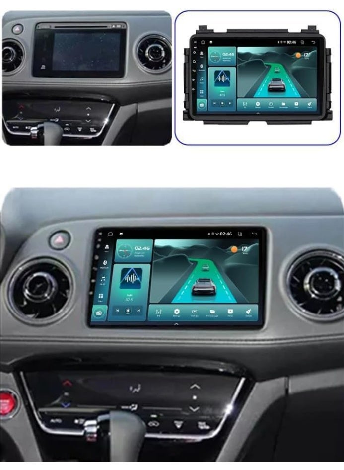 Smart One Android System for Honda Vezel / HR-V (2013–2022) – 9-Inch Touchscreen Car Stereo with Bluetooth, Mirror-Link, Wi-Fi, Wireless CarPlay, FM Radio, GPS Navigation, and Reverse Camera (1GB + 32GB) - Image 3