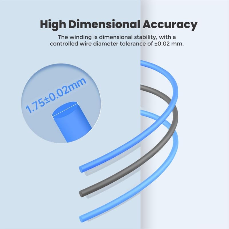 3Idea Premium PLA+ (Sky Blue) 3D Printer Filament 1.75mm Dimensional Accuracy +/- 0.03mm Net Weight- 1 KG - Image 3