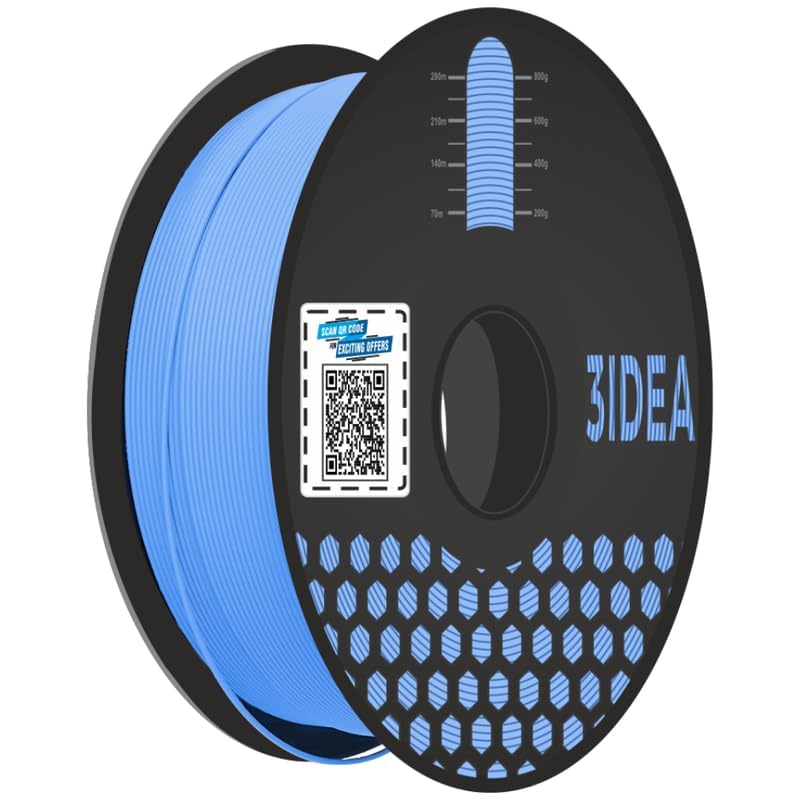 3Idea Premium PLA+ (Sky Blue) 3D Printer Filament 1.75mm Dimensional Accuracy +/- 0.03mm Net Weight- 1 KG - Image 1