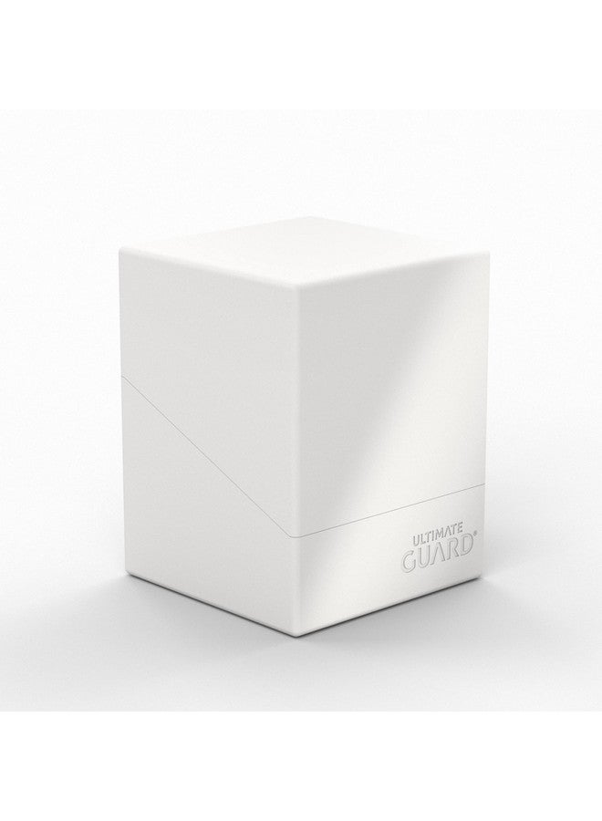 Ultimate Guard Boulder Solid 100+ Deck Case For 100 Doublesleeved Tcg Cards White Secure & Durable Storage For Trading Card Games No Transparency - Image 1