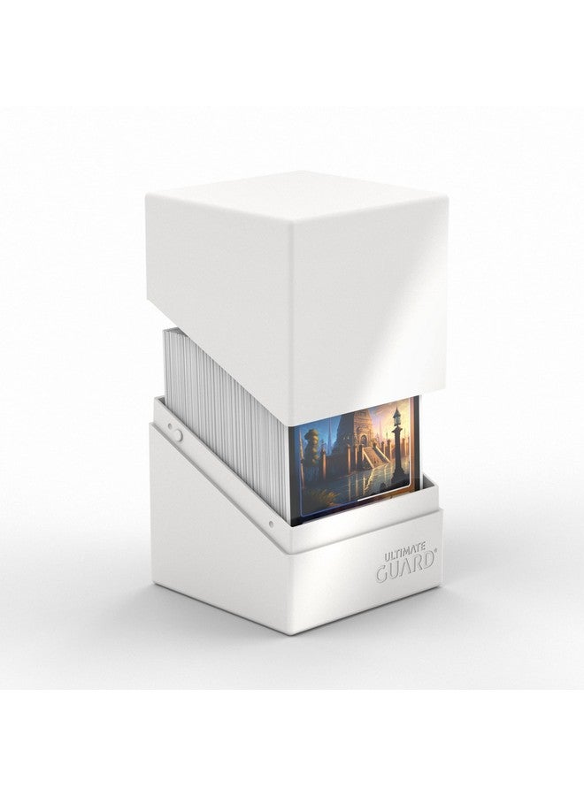 Ultimate Guard Boulder Solid 100+ Deck Case For 100 Doublesleeved Tcg Cards White Secure & Durable Storage For Trading Card Games No Transparency - Image 4