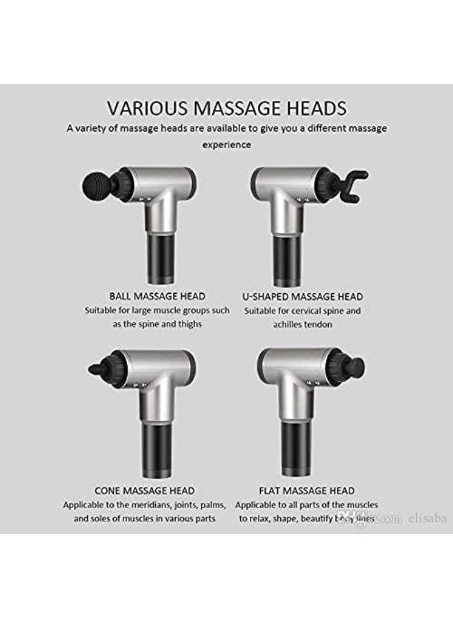 Rechargeable Handheld Muscle Massager 320 – Vibration Deep Tissue Massage Gun for Full Body Care - Image 3