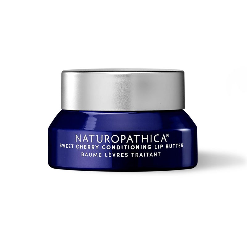 Naturopathica Sweet Cherry Conditioning Lip Butter, Natural Lip Balm for Soft, Full Lips, Antioxidant Rich Lip Moisturizer for Men and Women, 0.5 fl oz - Image 1