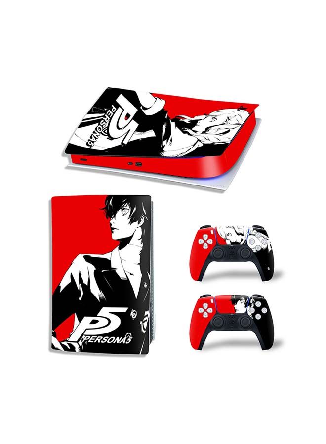 NIBEMINENT Console and Controller Decal Sticker Set For PlayStation 5 Digital Version