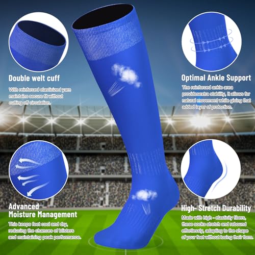 Ninsone Baseball Socks and Belt Combo Set for Youth Boys Girls Adult, Softball Tball Belt Socks with Elastic Belts - Image 3