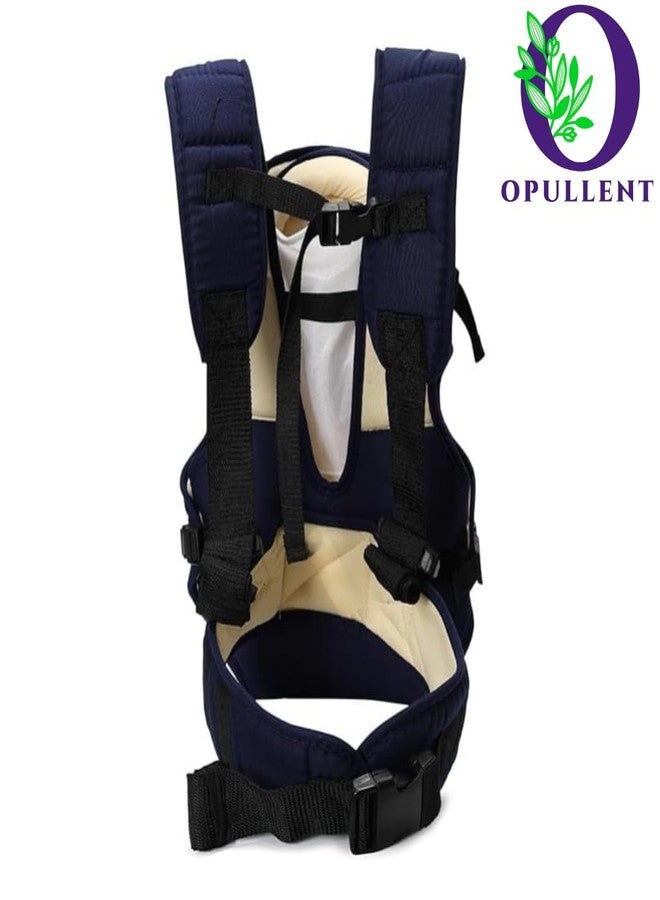 OPULLENT Ergonomic Baby Carrier for Newborn to Toddler (0–24 Months) | Adjustable Waist Belt & Padded Shoulder Straps | Soft Breathable Fabric | Front & Back Carry | Royal Blue - Image 2