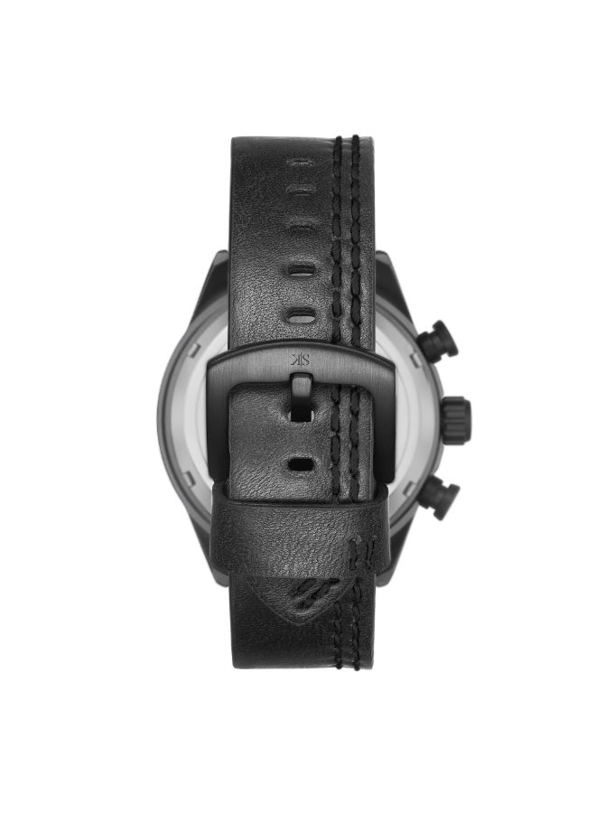 KENNETH SCOTT Men's PU Chronograph Watch K25107-BLBB - 44 mm  - Image 3