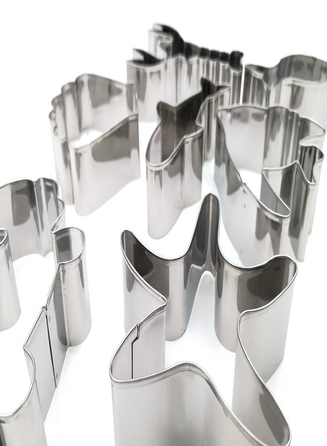 JOKUMO Sea Creatures Cookie Cutters Set – 9PC High Grade 430 Stainless Steel –Fish, Dolphin, Crab, Starfish, Shark, Sea Horse, Lobster, Angel fish, Shell - Image 3