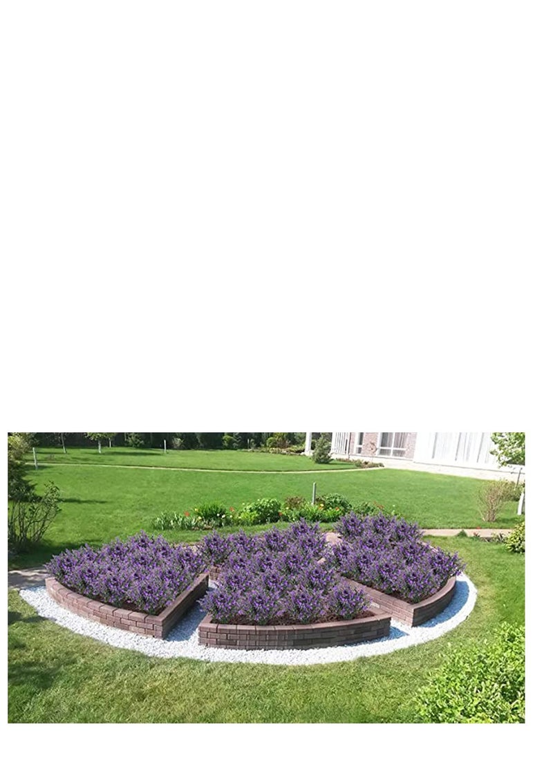SYOSI - Artificial Lavender Plants No Fade Flowers Outdoor UV Resistant Flowers Bouquet Fake Shrubs Greenery Bushes for Home Kitchen Dining Room Garden Porch Window Box Farmhouse Decoration - Image 1