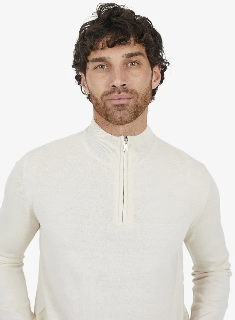 BRAVE SOUL Half Zip Pullover Sweater