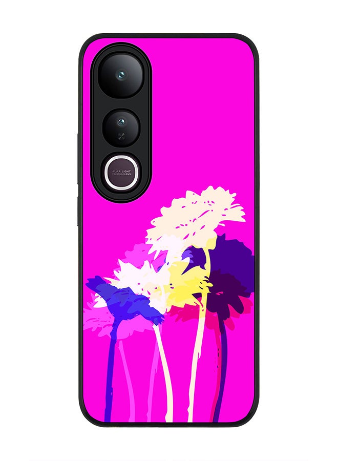 Stylizedd For vivo V50 Lite Case,Slim fit Camera Protection, Shockproof Thin Phone cover  - Bleeding Flowers (Pink)
