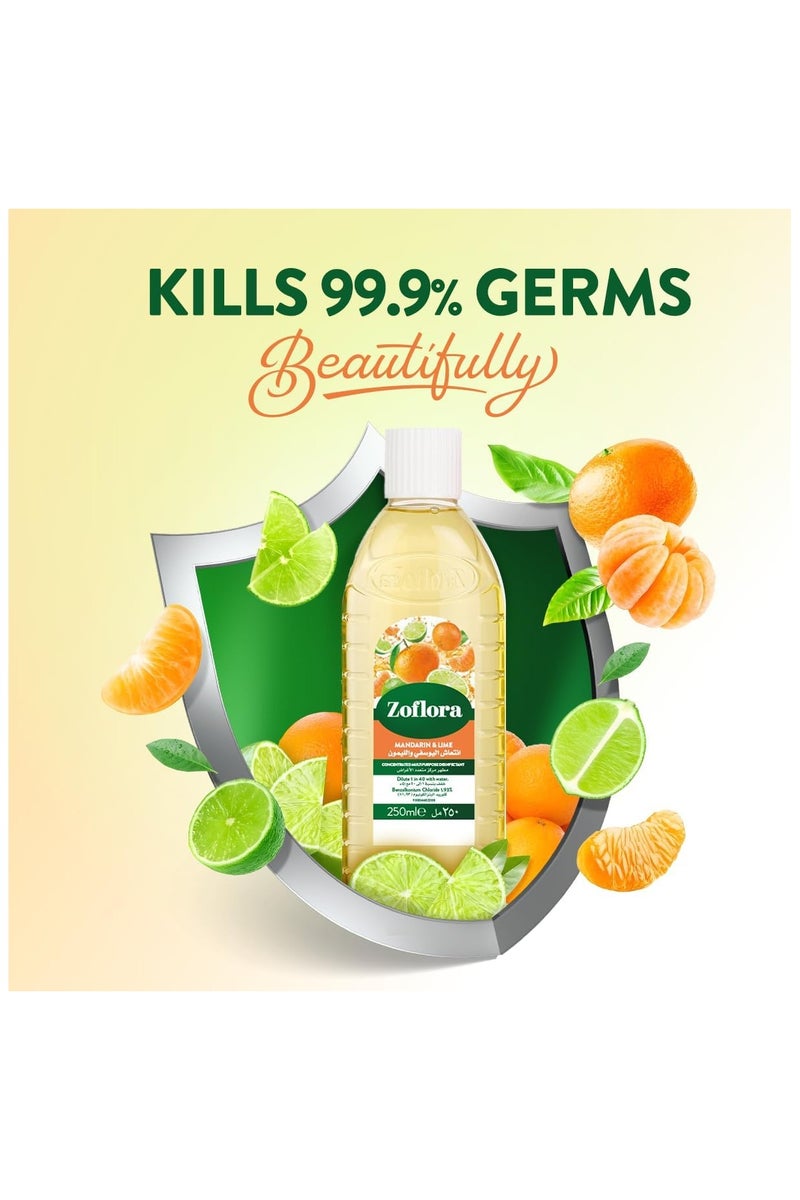 زوفلورا مطهر مركز متعدد الاغراض برائحة انتعاش اليوسفي و الليمون، 250مل - Image 2