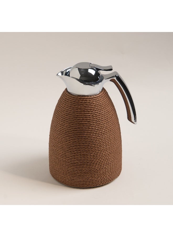 Dallaty Dallaty vacuum flask dark brown rope 1L  - Image 1