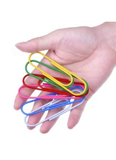 Gute Paper Clips, 40 Pack 4 Inches Mega Large Paper Clips 100Mm Extra Large Multicolored Jumbo Coated Paperclips Big Sheet Holder For Office School Document Organizing  - Image 1