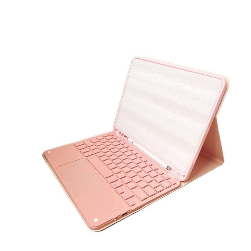 DGG حافظة آيباد متوافقة مع عدة موديلات آيباد باللون وردي باللون الوردي iPad - Image 1