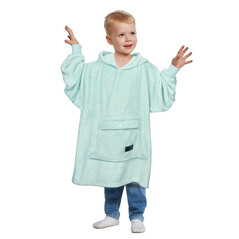 Catalonia Catalonia Wearable Blanket Hoodie for Kids  Oversized Wearable Fleece Pullover with Large Front Pocket  Ages 4-12  Valentine's Day Gifts for Kids  - Image 1
