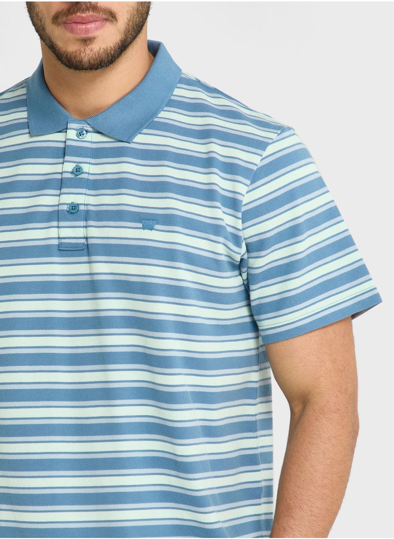 Wrangler - Striped Polo - Image 1