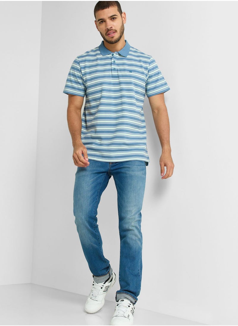 Wrangler - Striped Polo - Image 1