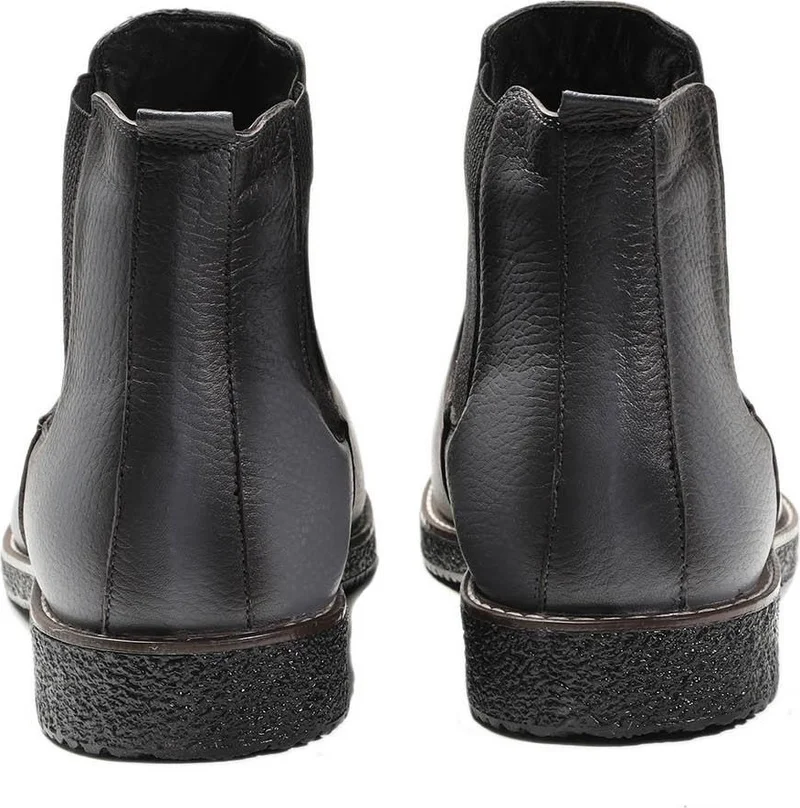 دوفي Gray Men's Leather Flat Boots