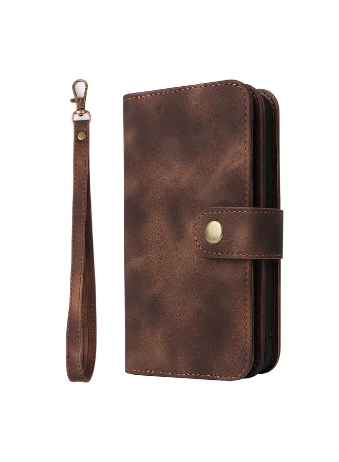 S-TOP Case For Samsung Galaxy S21 5G Multifunctional Card Slot Zipper Wallet Leather Phone Case - Image 2