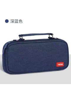 2023 New Popular Pencil Case Boys Large Capacity Primary School Stationery Bag Double Layer Boys Pencil Case Junior High School Boys MenPortable five-layer dark blue Portable five-layer dark blue