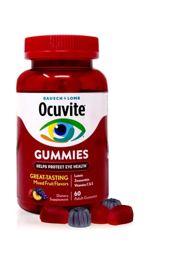 Bausch + Lomb Ocuvite Eye Health Gummies with Lutein, Zeaxanthin and other Antioxidants, 60 Count Bottle - Image 3