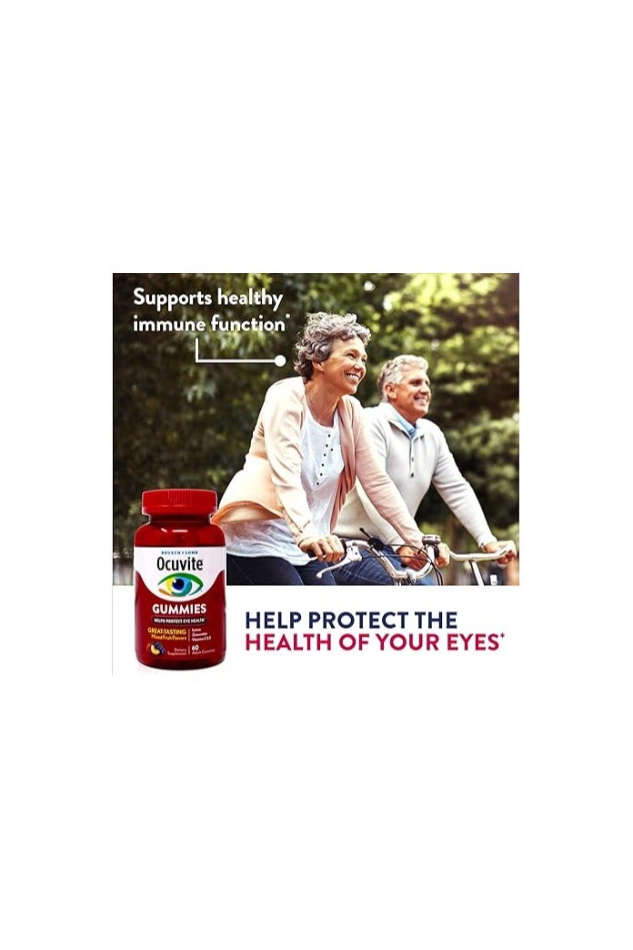 Bausch + Lomb Ocuvite Eye Health Gummies with Lutein, Zeaxanthin and other Antioxidants, 60 Count Bottle - Image 4