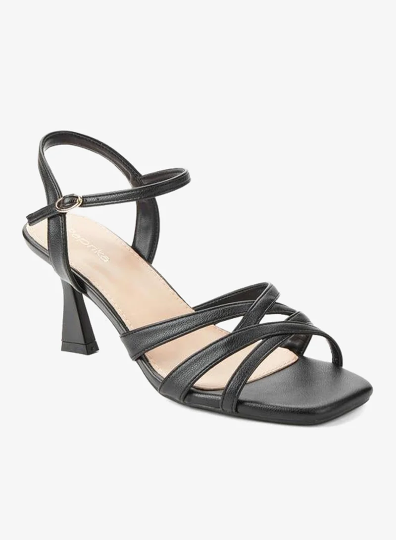 Women Flared Heel Strap Sandals