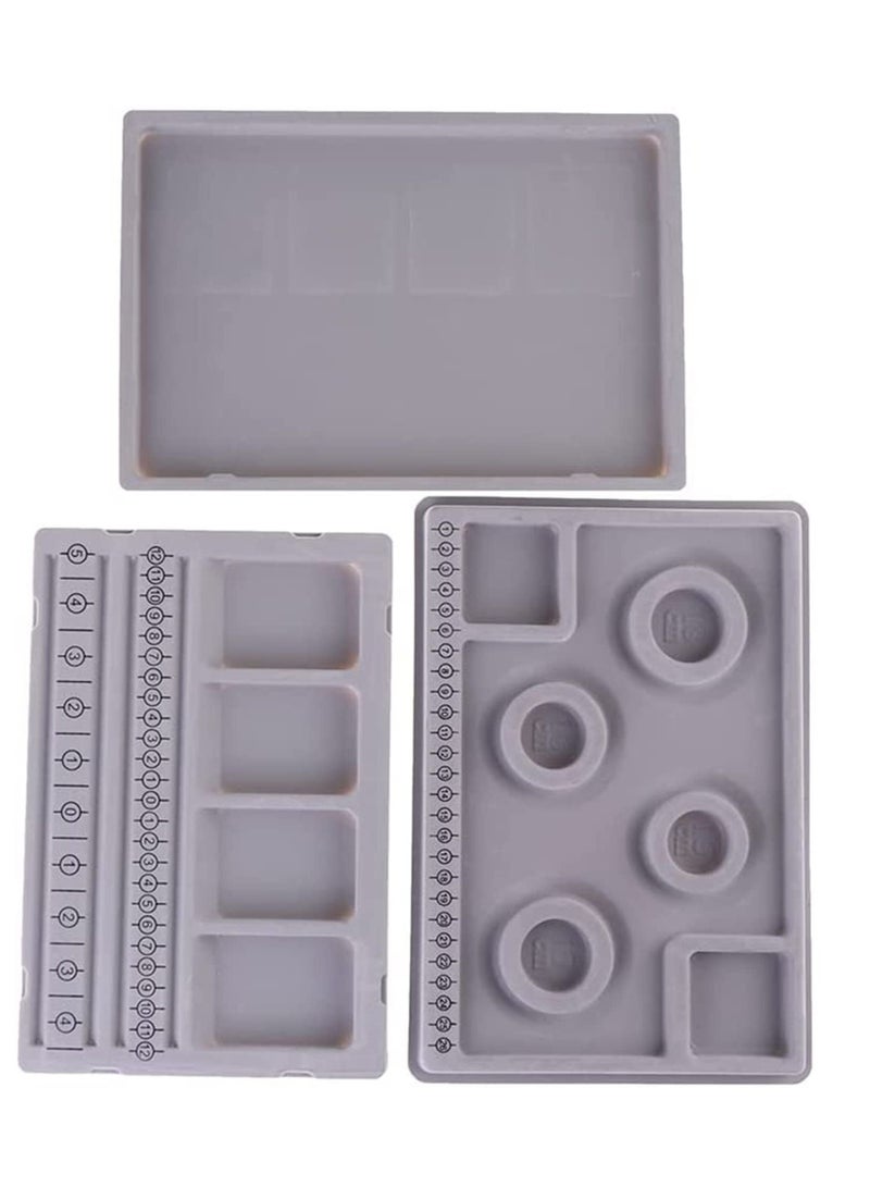 Y&D Bead Design Board Bracelet Flocked Mats Necklace Beading Jewelry Organizer Tray DIY Making Craft Tools, for Creating Bracelets, Necklaces and 2Pack  - Image 2