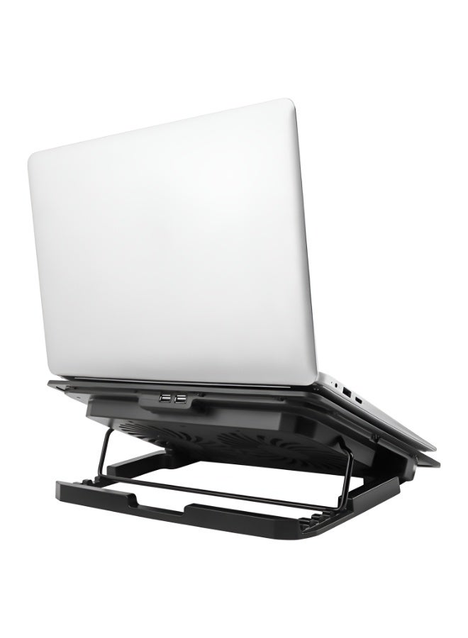 havit HV- F2083 Gaming Laptop Cooling Pad Fan - Modern Design with Powerful Cooling with 2 Fans, Speed up to 1000RPM, Compatible with Laptops up to 17 Inch - USB - Black - Image 4