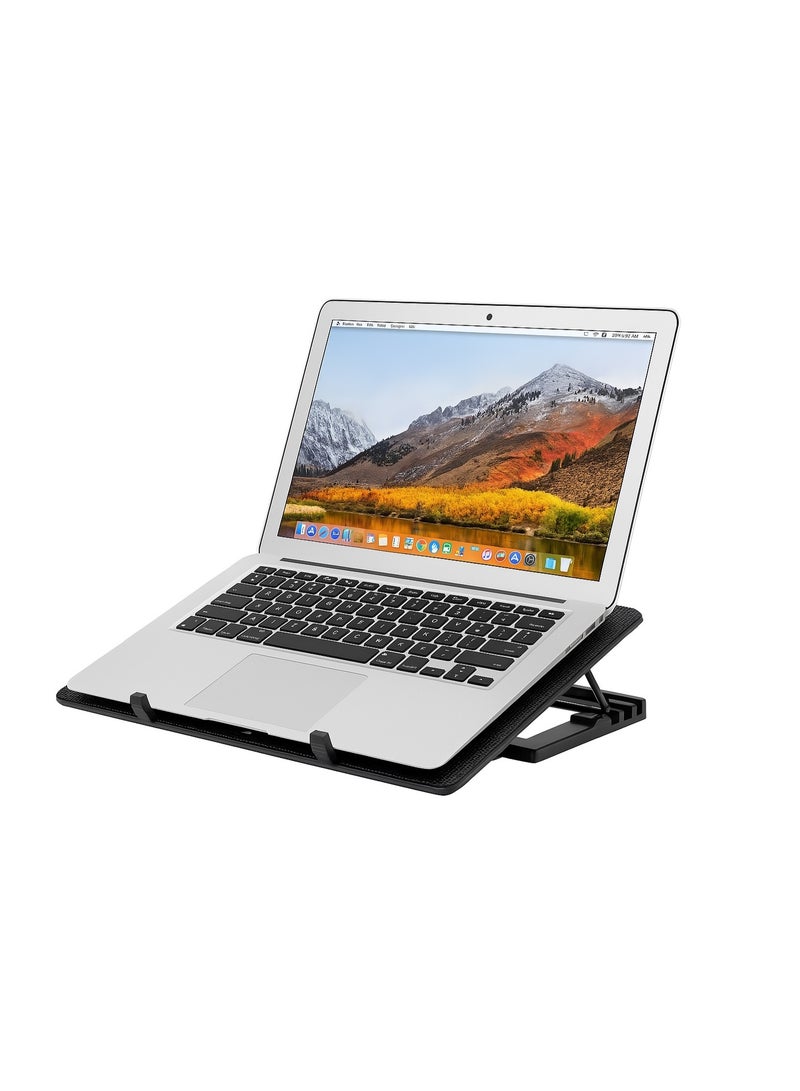 havit HV- F2083 Gaming Laptop Cooling Pad Fan - Modern Design with Powerful Cooling with 2 Fans, Speed up to 1000RPM, Compatible with Laptops up to 17 Inch - USB - Black - Image 3