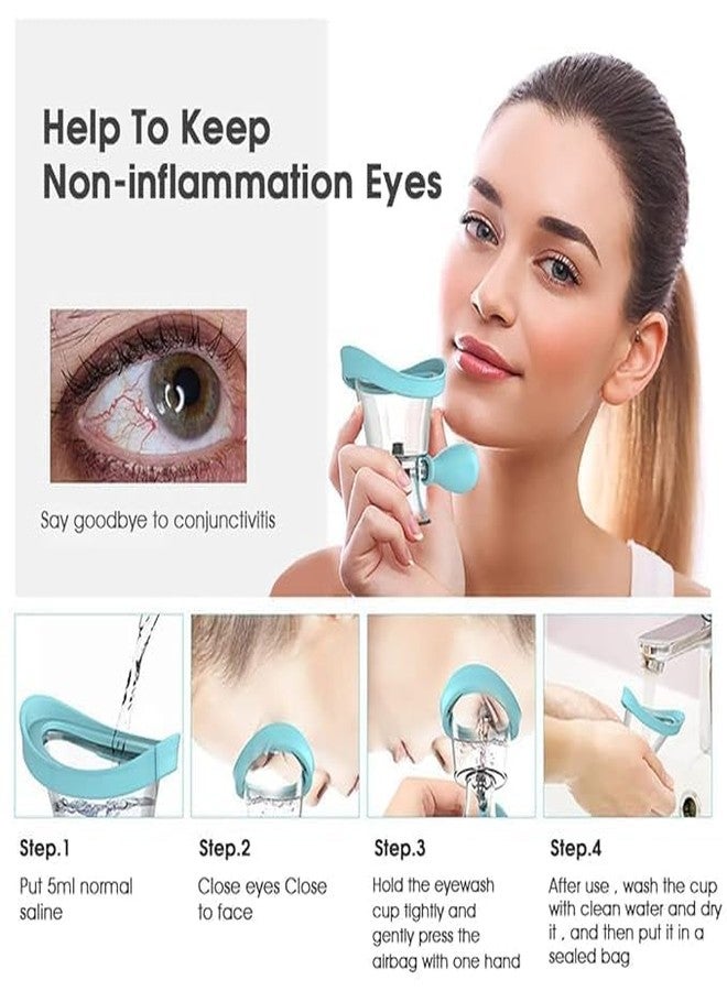KIMEE Silicone Eye Wash Cup-Eye Wash Bottle,Portable Reusable Eye Cups, Eye Wash Cup, Eye Wash Cup for Eye Cleaning, Silicone Eye Bath Cup - Image 4