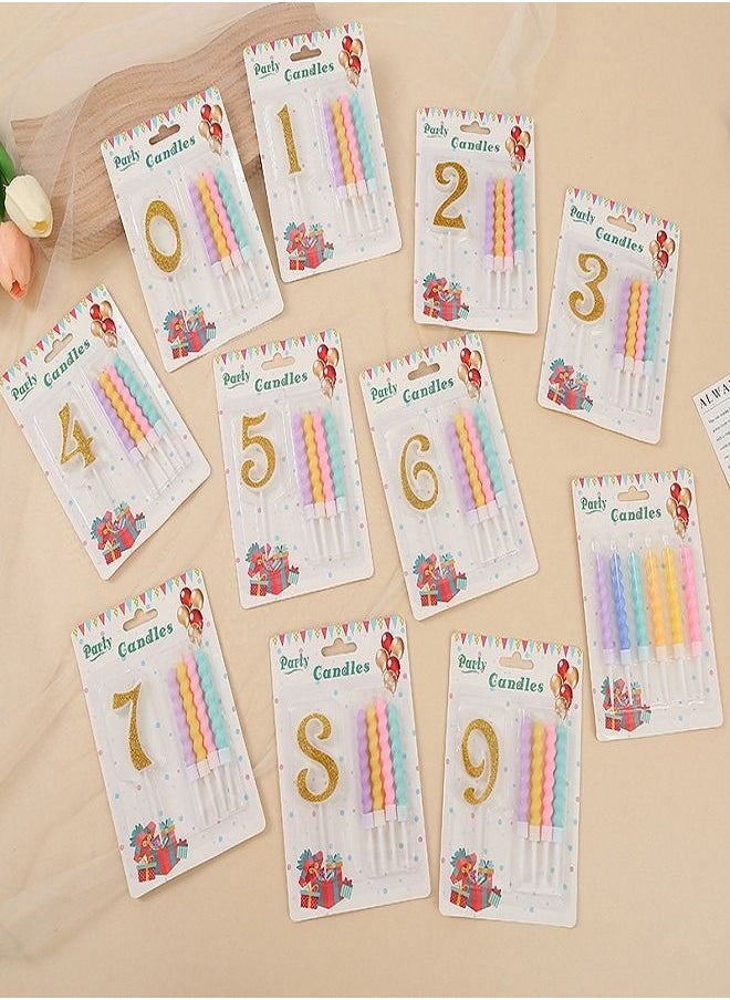 Generic - The Birthday Candle Set Includes 4 Candles And a Number 7 - Image 1