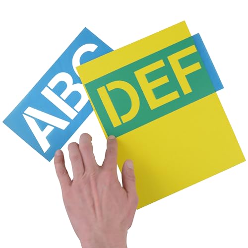 Westcott LetterCraft Stencil, Helvetica Font, 3-Inch Characters (SH3-C/15833) - Image 4