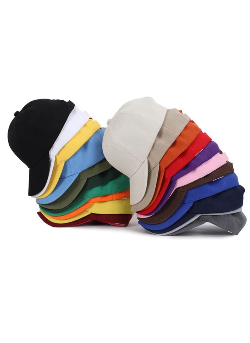 Generic - Unisex casual trend sport colored baseball paste closure cap hat - Image 1