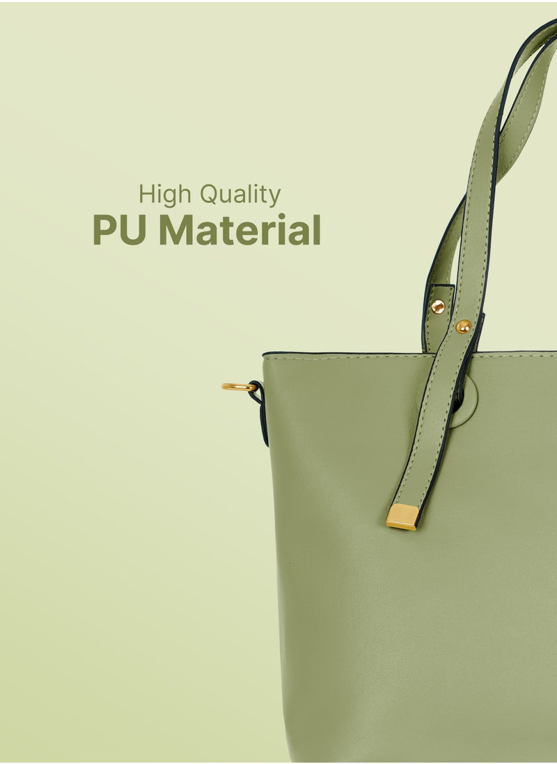 PARAJOHN Bella Tote Solid Fashionable Ladies Top-handle Bags Handbags for women Shoulder Crossbody bag  - Image 5