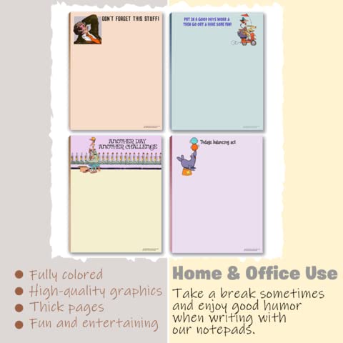 Stonehouse Collection in 4 Funny Assorted Notepads Pack, Daily To Do List Notepad, Memo Pads, Office & Stationery Supplies Perfect for Funny Gifts for Coworkers, Friends, Boss & Family - Image 4
