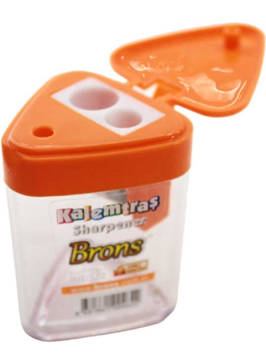 Brons TRIANGULAR CHAMBER PENCIL Sharpener BR-572  - Image 2