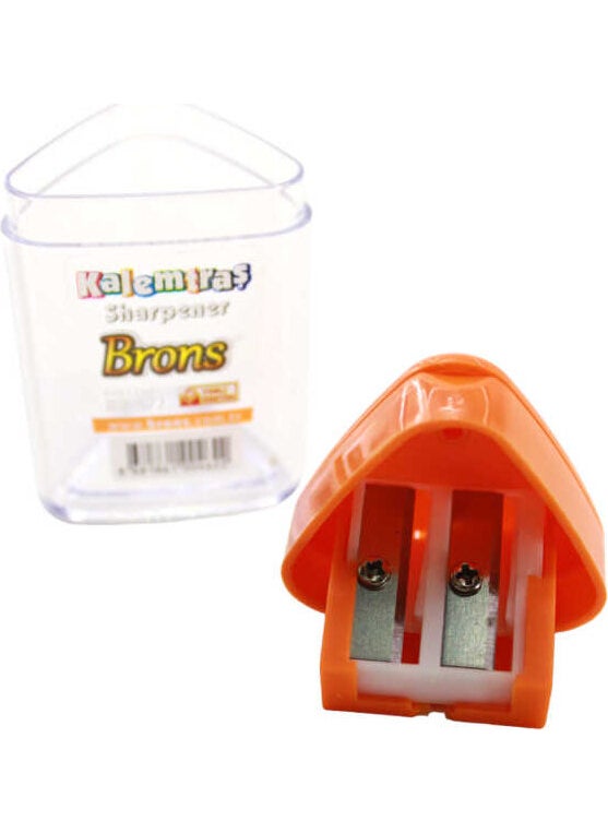Brons TRIANGULAR CHAMBER PENCIL Sharpener BR-572  - Image 4