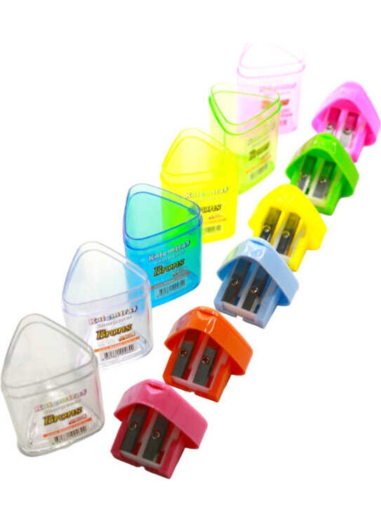 Brons TRIANGULAR CHAMBER PENCIL Sharpener BR-572  - Image 3