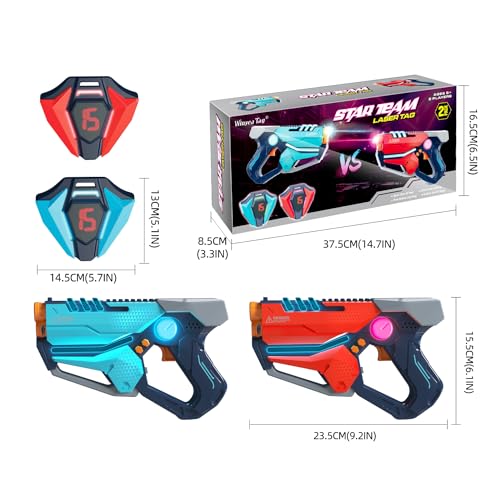 TG BLOCKS Laser Tag Set of 2, Lazer Tag Game with LED Score Display Vests for Kids,Teens & Adults, Birthday Gift Toys for Kids Ages 8 9 10 11 12+Year Old Boy & Girls - Image 5