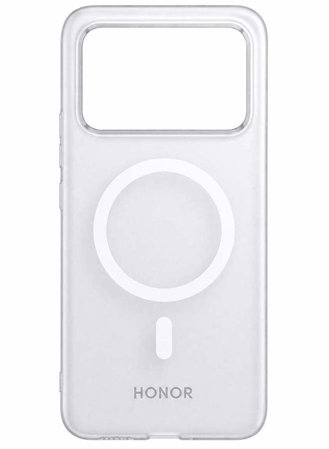 Honor 600 Genuine Protective Magnetic Charging Phone Case Cover, Matte White - Image 1